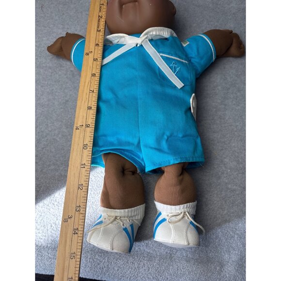 1982 Cabbage Patch Kids Doll Blue Sailor Outfit Anchor Pocket & White Shoes - Picture 15 of 16